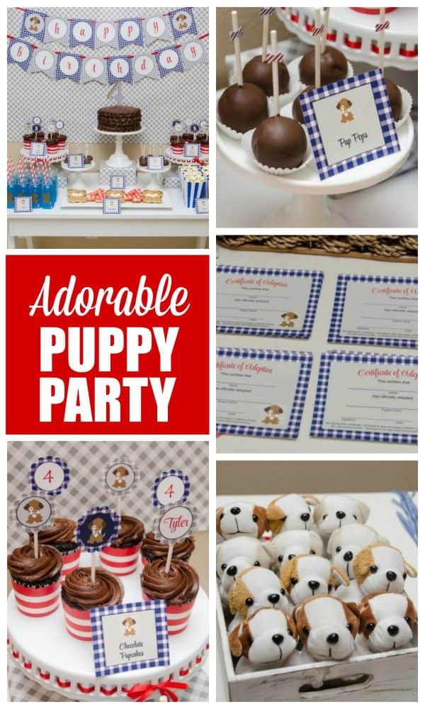 Adorable Puppy Party birthday party ideas!