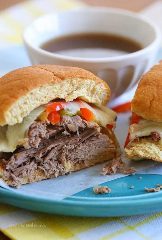 Slow Cooker French Dip Sandwiches from Skinny Taste! Hello Fall!!