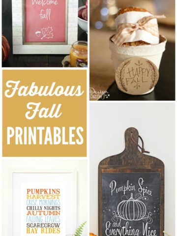 Lots of fabulous fall printables to dress up your home for fall!