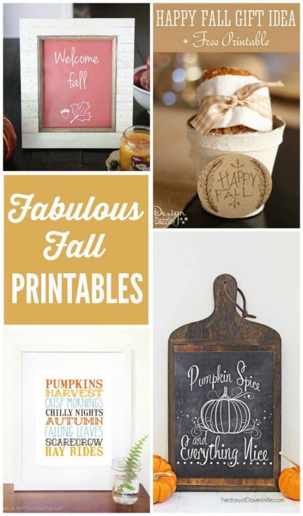 Lots of fabulous fall printables to dress up your home for fall!