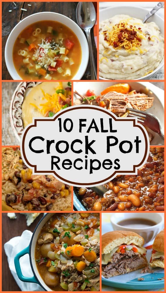 10 Fall Crock Pot Recipes that will warm your heart and soul! Find a whole collection healthy, family recipes featured on Design Dazzle! #crockpot #crockpotrecipes