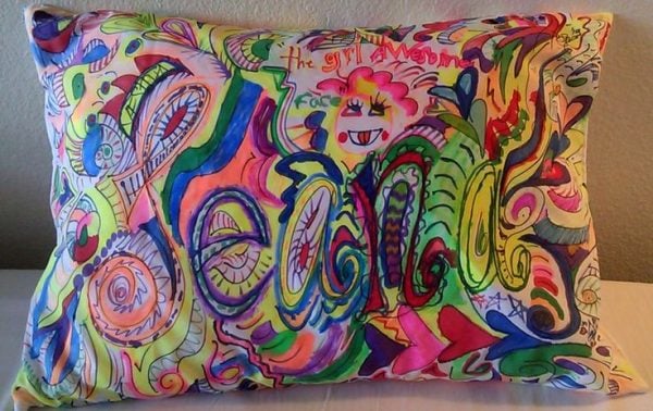 pillowcase fabric marker art