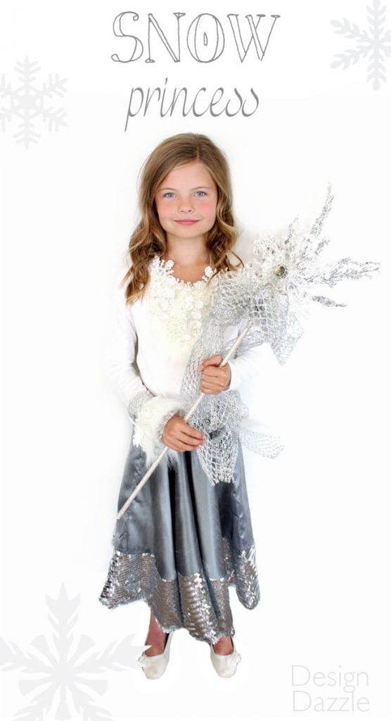 DIY Snow Princess Costume Design Dazzle