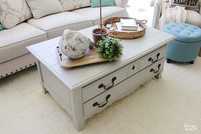 Take that old coffee table you're thinking about giving away and give it a facelift with Design Dazzle!