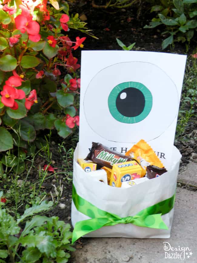 We've Had Our Eye On You neighbor boo treat bag