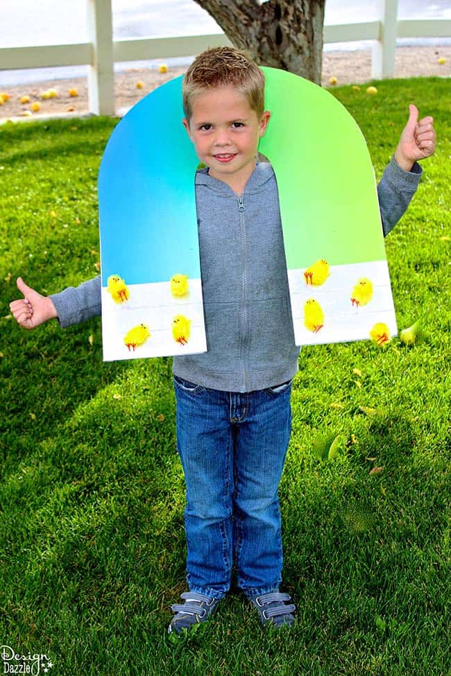 Make your little man this hilariously cute "chick magnet costume! See how on Design Dazzle.