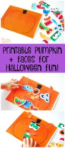 Printable Pumpkin Faces - Kids Halloween Activity - Design Dazzle