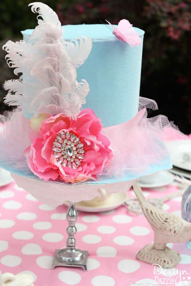 Vintage Glam Alice in Wonderland party with DIY tips, tutorials and repurposing ideas. Party designed by Toni Roberts - Design Dazzle