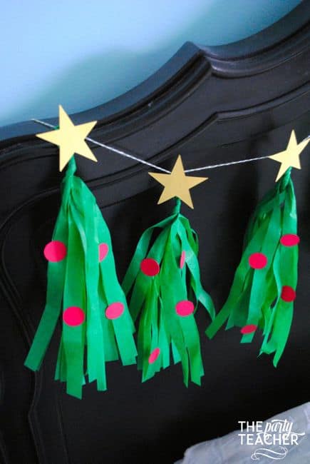 Christmas Tree Tissue Garland by The Party Teacher-33