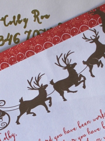 Everyday Party Magazine Letter from Santa on Design Dazzle