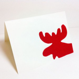 Simple Moose Card. Love the moose. 