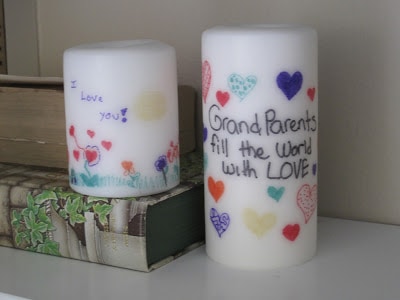 Personalized Candles for Christmas Gifts! Homemade gifts that kids can help make!