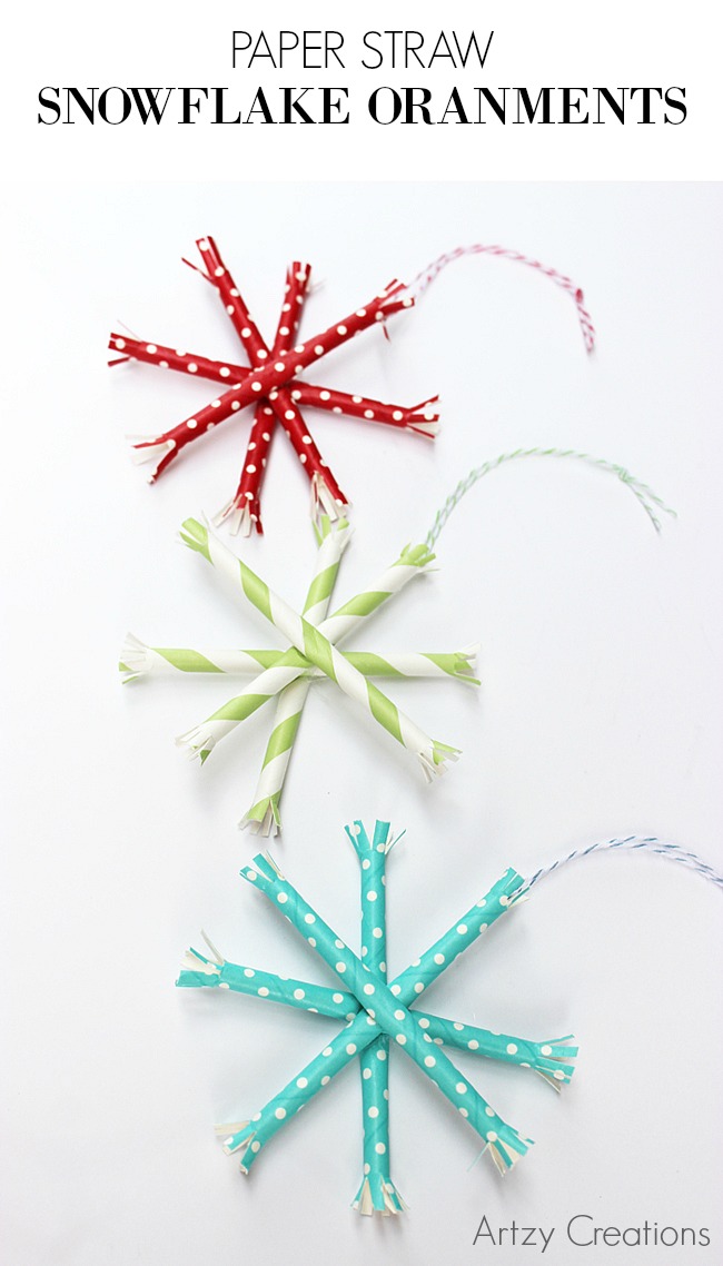 Paper-Straw-Snowflake-Ornaments-Artzy Creations 2