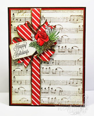 DIY Christmas Music Card that is sweet and festive. 