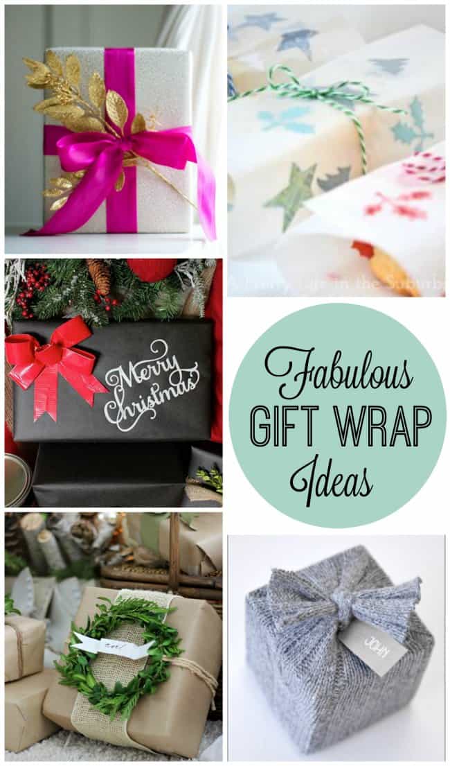 Fabulous gift wrapping ideas for Christmas!