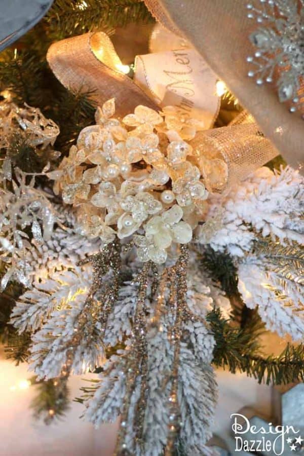 Winter Wonderland Glam Christmas Tree Michael's Tree Challenge