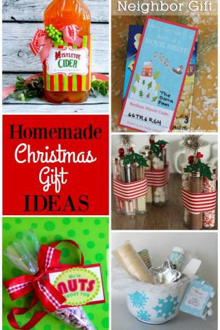 Great roundup of homemade Christmas gift ideas for family & friends!