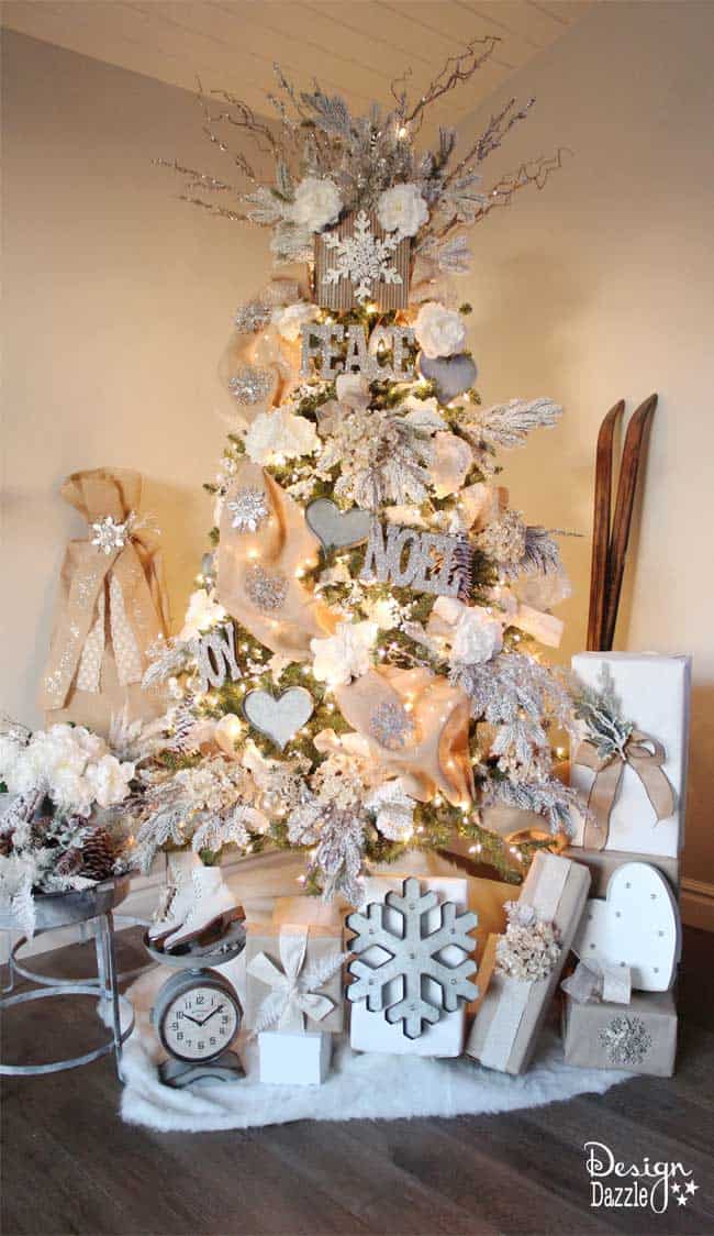 Winter Wonderland Christmas Tree by Toni Roberts of Design Dazzle #michaelsmakers