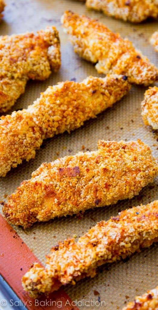 Deliciously Healthy Baked Honey BBQ Chicken Fingers!