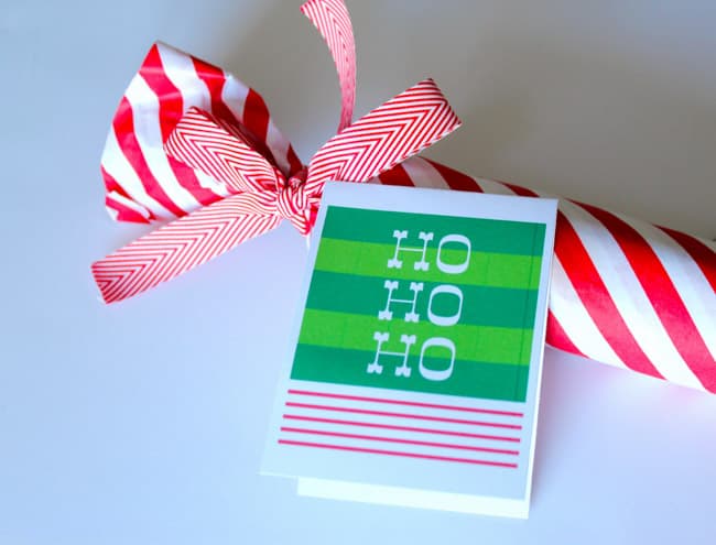 HO, HO, HO (inside reads) DOUGH, DOUGH, DOUGH DIY Gifts For Your Favorite Teachers and Neighbors + Free Printables