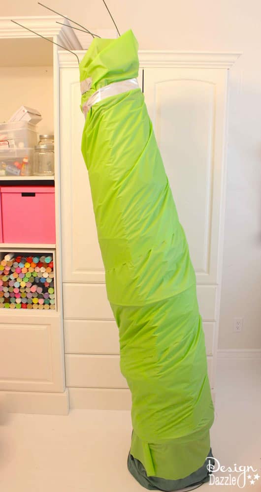 Easy DIY Grinch Cardboard Cones 