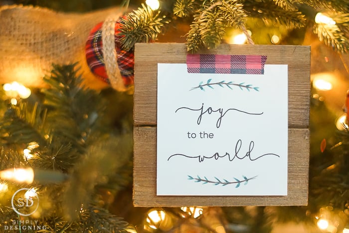 Joy to the World Printable - such a beautiful and simple holiday decoration