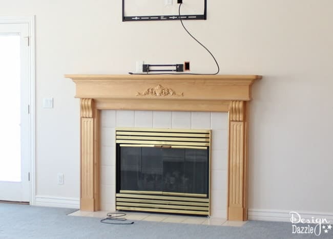 Fireplace Remodel: Before and After www.designdazzle.com