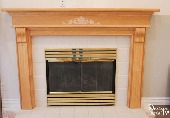 Fireplace Remodel: Before and After www.designdazzle.com