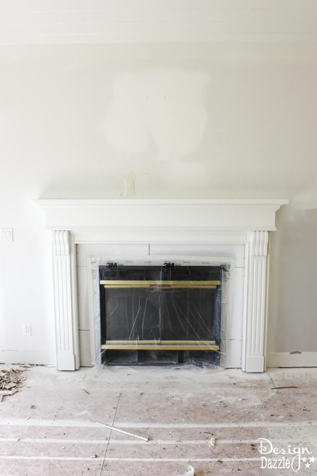 Fireplace Remodel: Before and After www.designdazzle.com