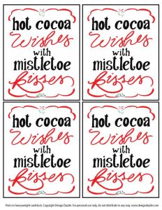 Hot Cocoa Wishes printable