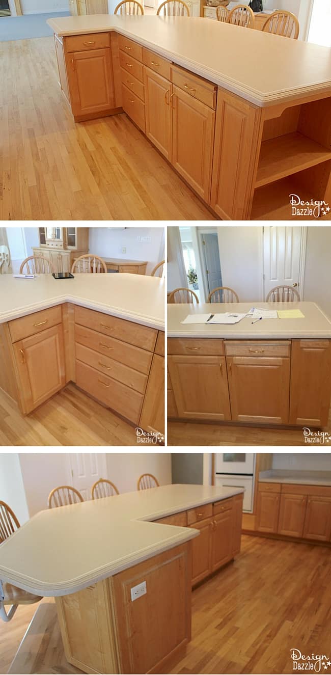 Check out my kitchen remodel before pictures! See how I transformed this dated kitchen into the kitchen of my dreams! |Design Dazzle