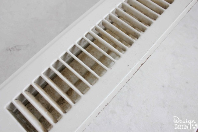Sharing tips on how to clean your floor and ceiling vents in the dishwasher. This idea is so QUICK and EASY!!!