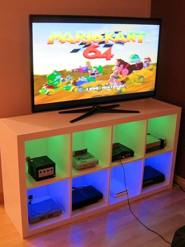 ikea hack for gaming storage