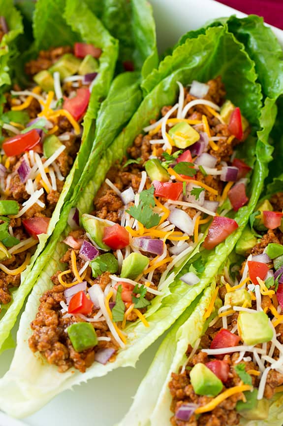 Turkey Taco Lettuce Wraps from Cooking Classy. Delicious and will leave you feeling so good!