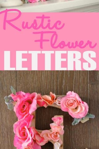 Rustic Flower Letters | Design Dazzle