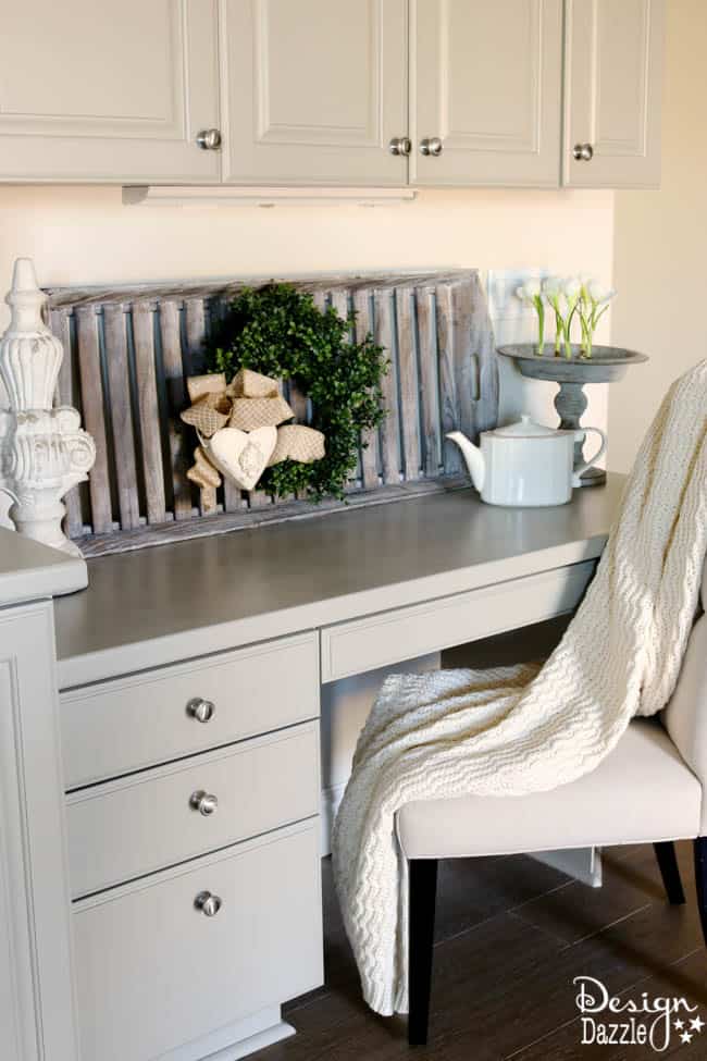 Sharing before and after photos of my built-in China Cabinet. I love how it turned out. I get lots of compliments on this furniture! Design Dazzle