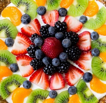 greek yogurt fruit tart