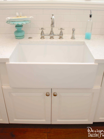 Benefits of a Farmhouse Sink www.DesignDazzle.com