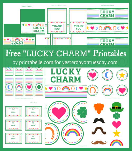 Printable St. Patrick's Day mega party pack.