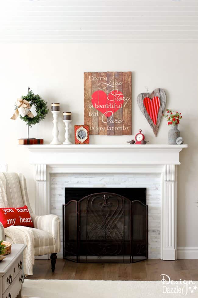 Fireplace Remodel before and after | Design Dazzle