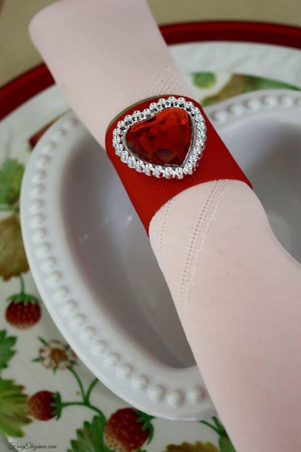 DIY Romantic Napkin Rings for a Valentine's Day Table!