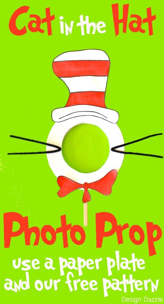 Cat in the Hat paper plate craft! Fun DIY craft to celebrate Dr. Suess' Birthday!