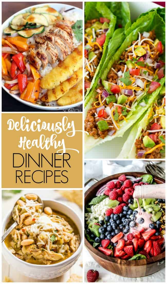 Deliciously healthy dinner recipe ideas to keep you keep on track with your health fitness goals!