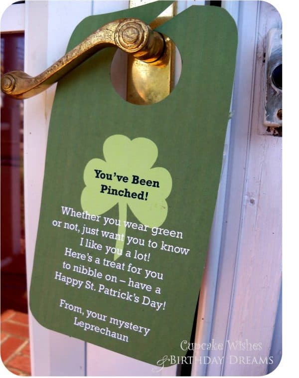 St. Patrick's Day door hanger