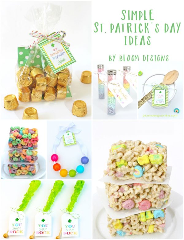 St. Patrick's Day free printable gift tags.