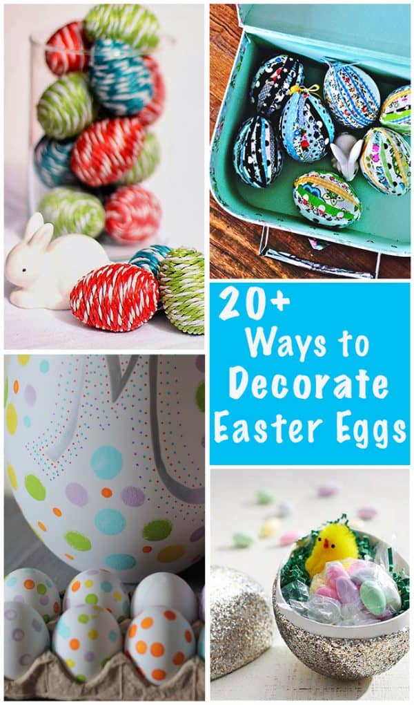 20+ Ways to Decorate Easter Eggs for this Year's Basket! Fabulous Ideas on decigndazzle.com!