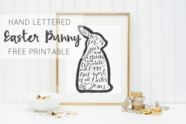 The cutest Easter Bunny Printable! FREE Printable for this Easter season!