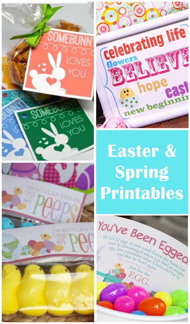 Cute Easter and Spring Printables to make the season even more colorful! Free templates for kids and preschools! #easter #printables  || Design Dazzle