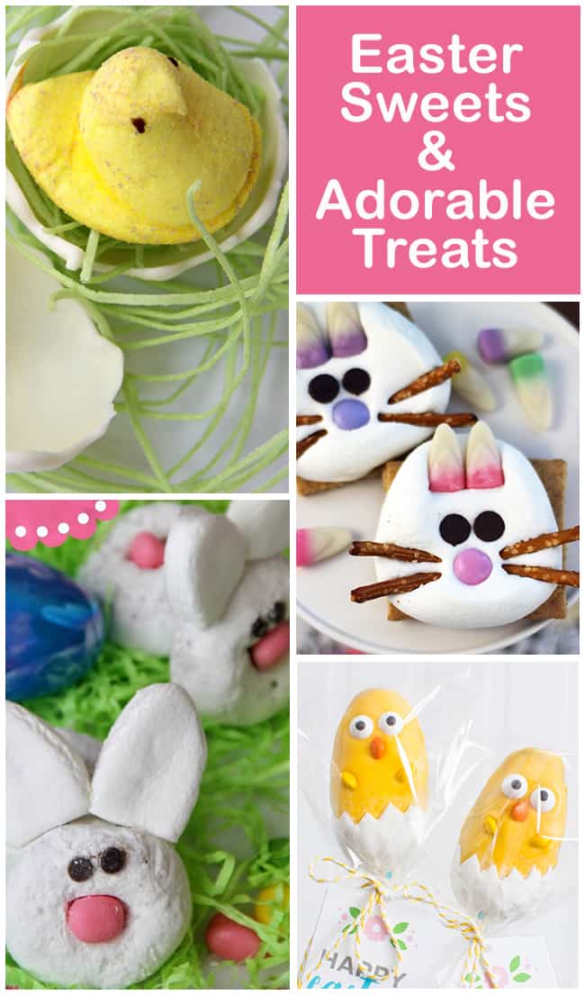 Collection of Easter Sweets and Adorable Treats! Kids will love these delicious DIY desserts! #easter #dessert || Design Dazzle