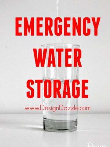 Emergency Water Storage www.DesignDazzle.com